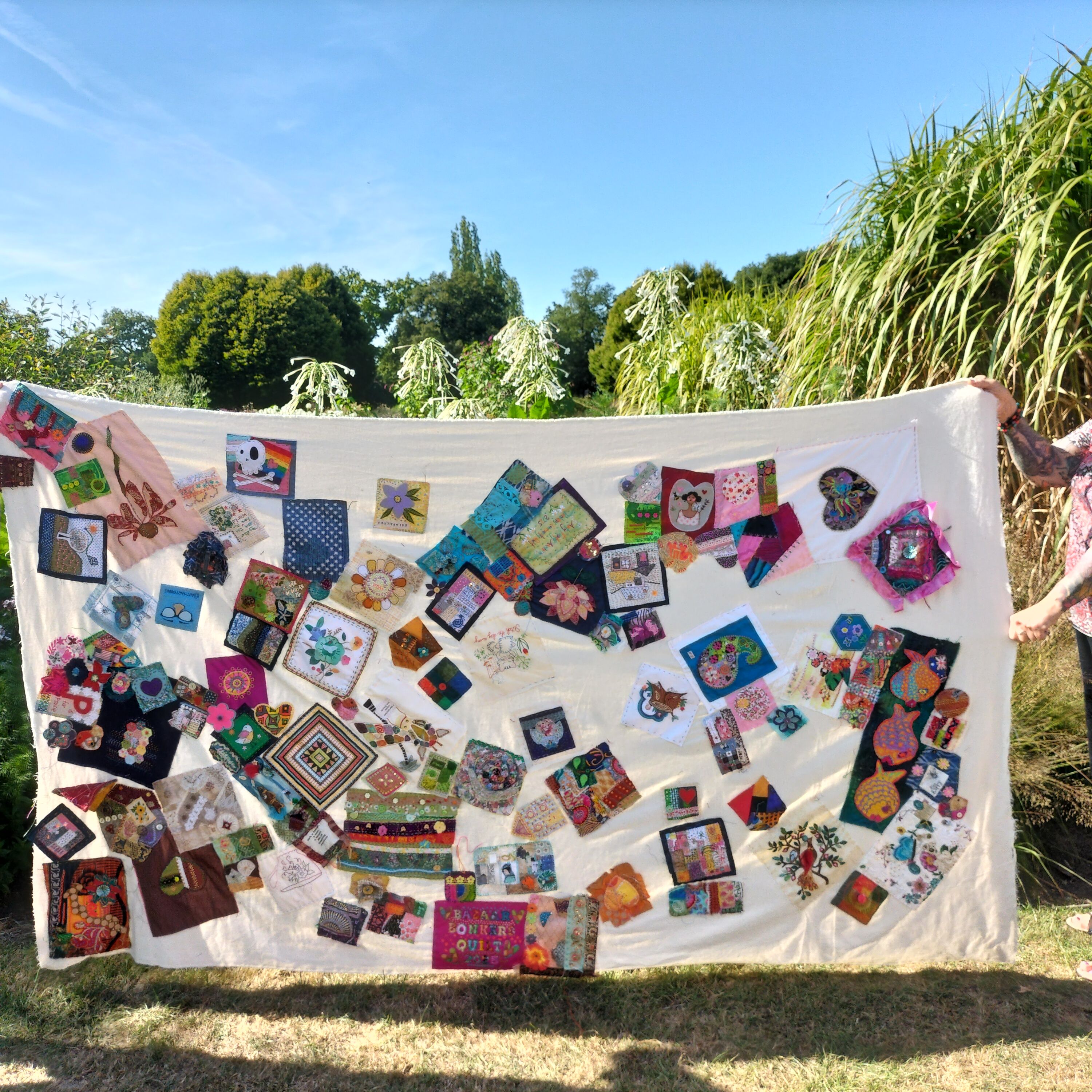 The Bonkers Quilt comes home with me